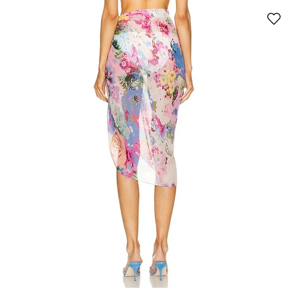 NWT Rococo Sand Aster Sarong in Pink & Powder Blue - Picture 4 of 7